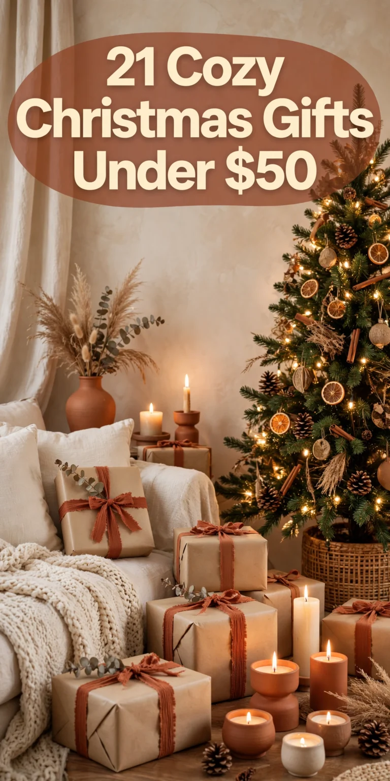 Cozy Christmas gifts under $50 for a warm home